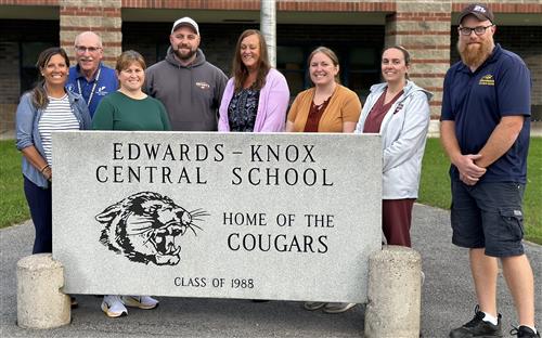 Image of the members of the 2022-23 Edwards-Knox CSD Board of Education